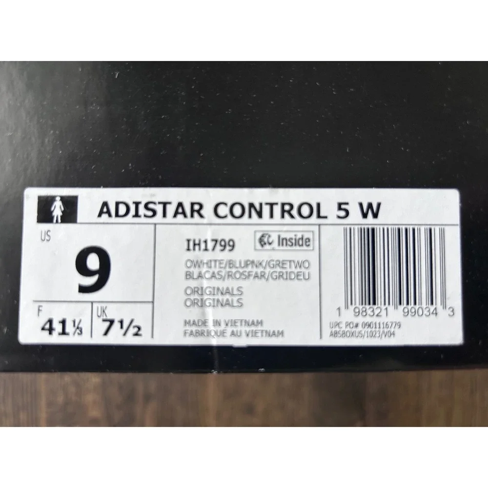 Adidas Adistar Control 5 Womens Size 9 Running Shoes White Bliss Pink IH1799